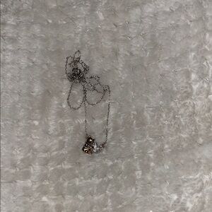 Elegant Silver and Gold Winnie the Pooh Necklace